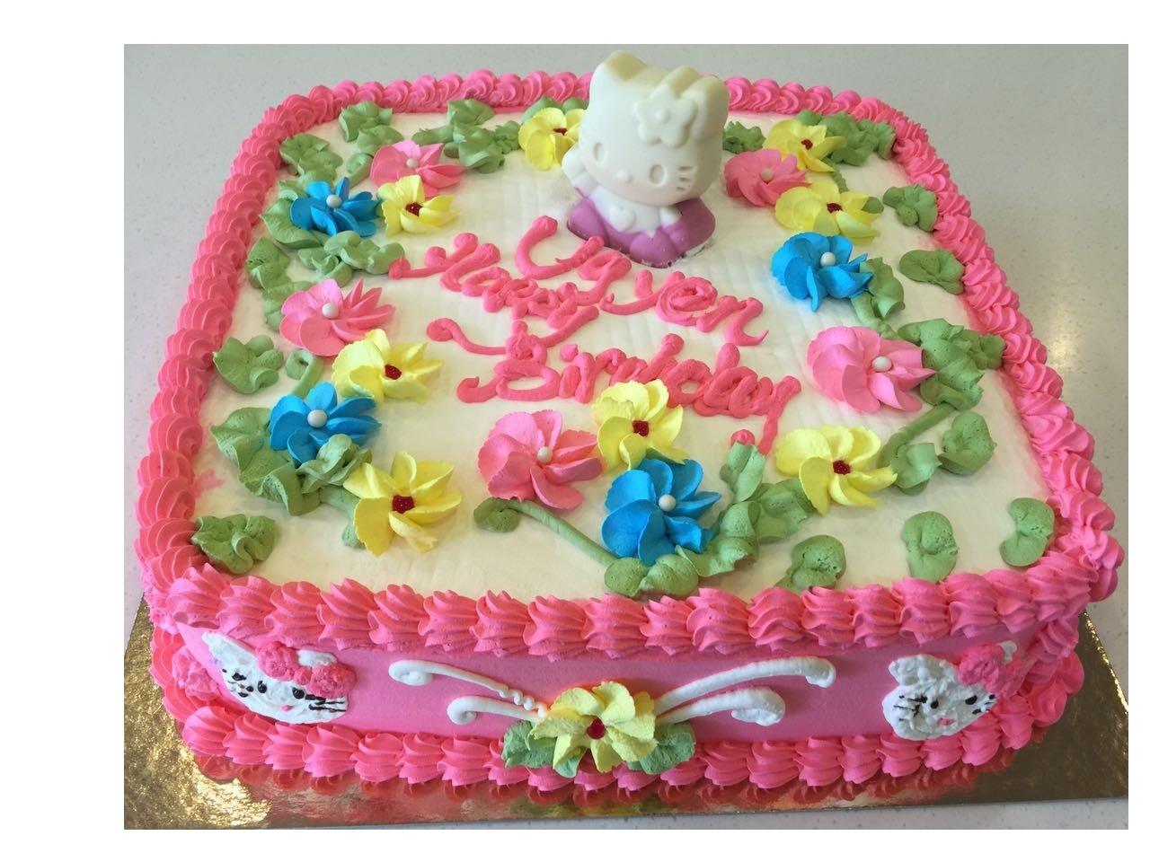 Kitty Girl Birthday Cake