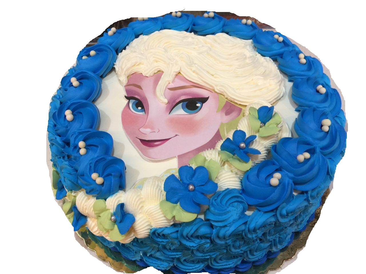 Girl Birthday Cake-Elsa